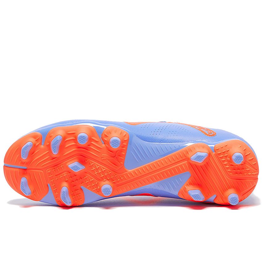 Chaussures De Foot Crampons Moulés Enfant - PUMA FUTURE PLAY - Bleu Et  Orange